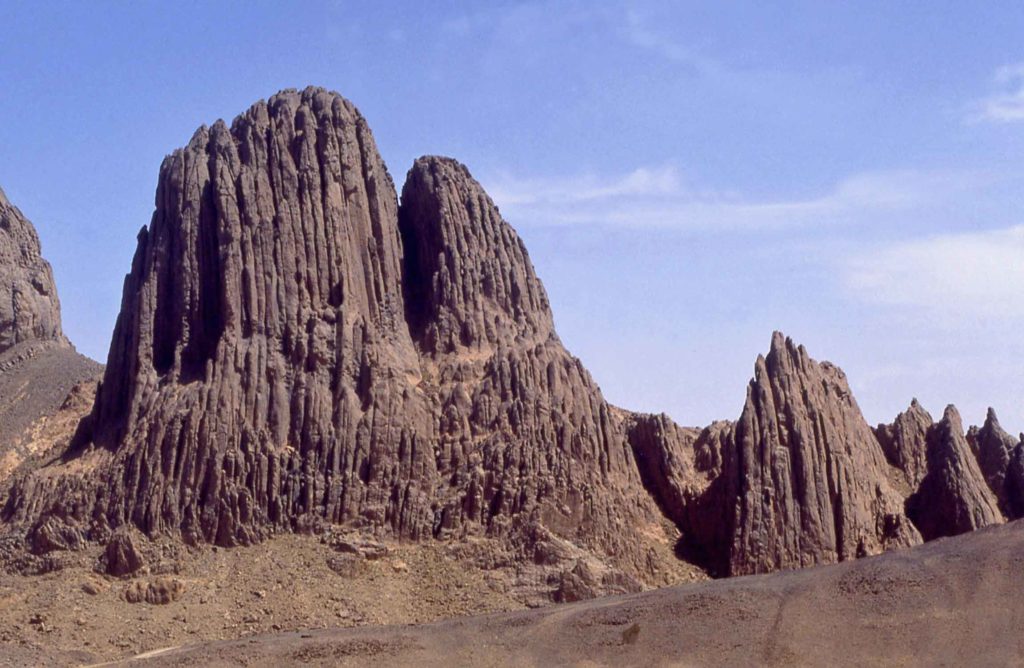 Hoggar, pinnacolo, camino vulcanico