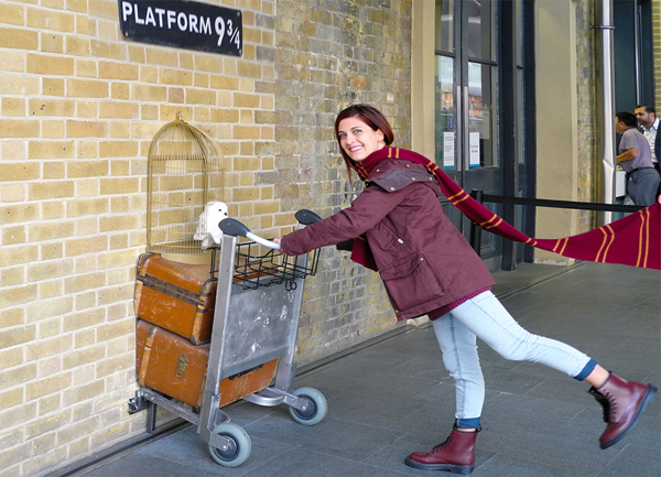 Stazione ferroviaria King Cross binario di Harry Potter