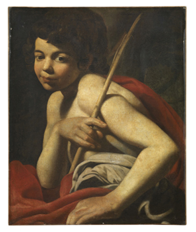 Giovanni Battista Caracciolo detto Battistello, San Giovannino, 1627-1630 ca., olio su tela cm. 62,5 x 50