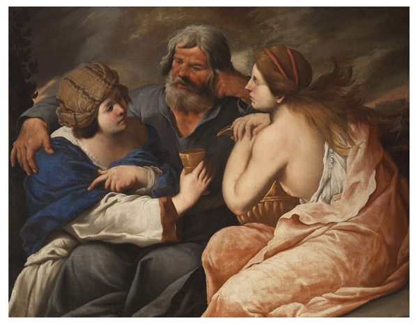 Francesco Fracanzano, Loth e le figlie, 1652 ca., olio su tela cm. 108,5 x 141,5