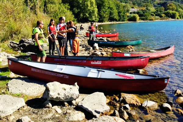 Corsi per canoa sul Lago di Albano