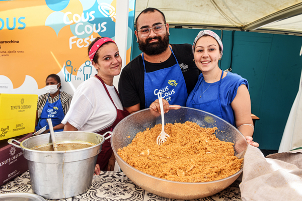 Presentazione in una delle case del cous cous