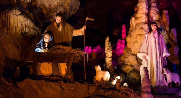 Presepe vivente nelle Grotte di Postumia