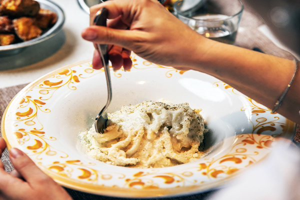 Spaghettoni cacio&pepe e polpette